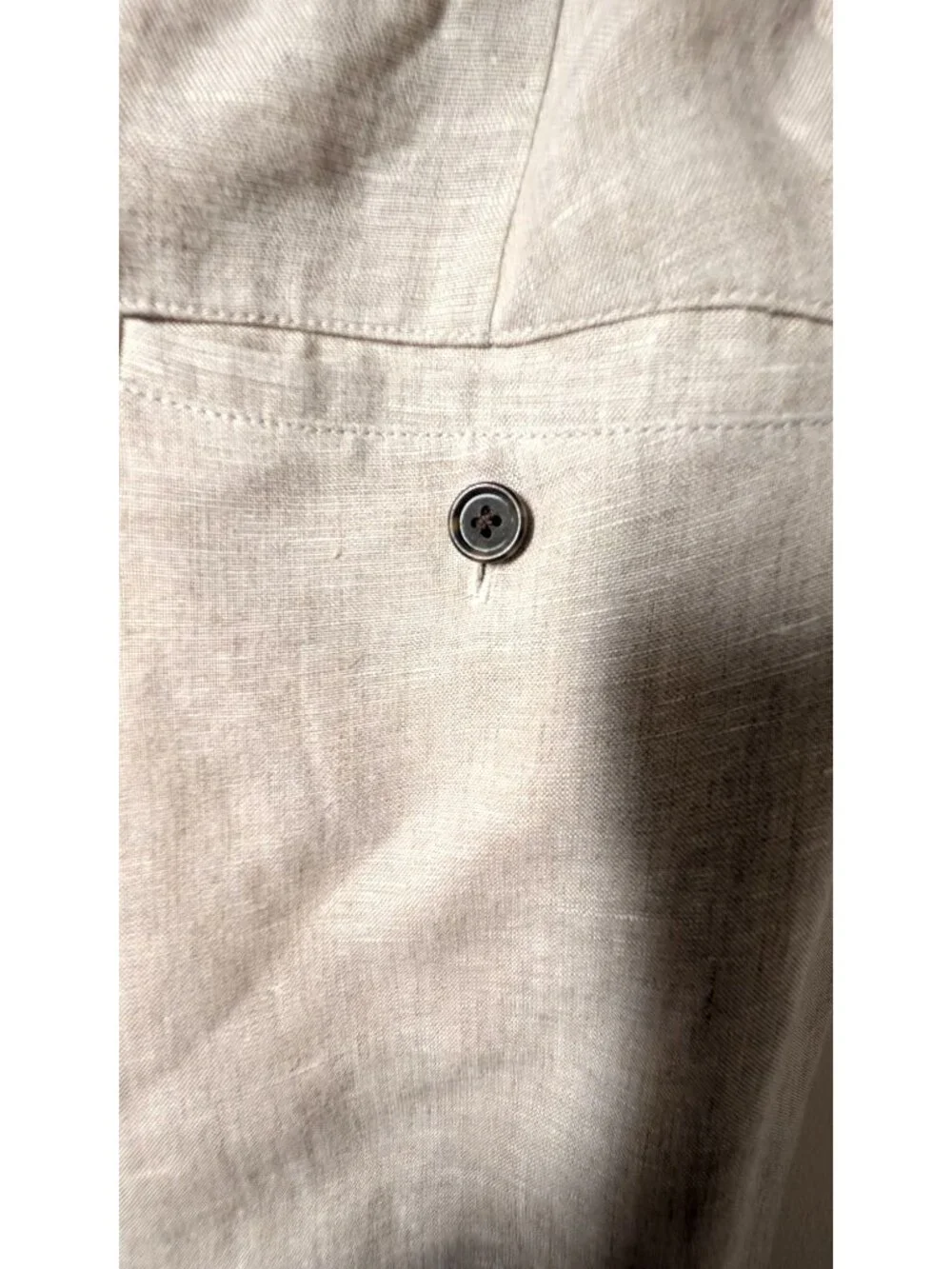 NEW J. Crew Harbor Pant in Natural Linen, Women Size XL